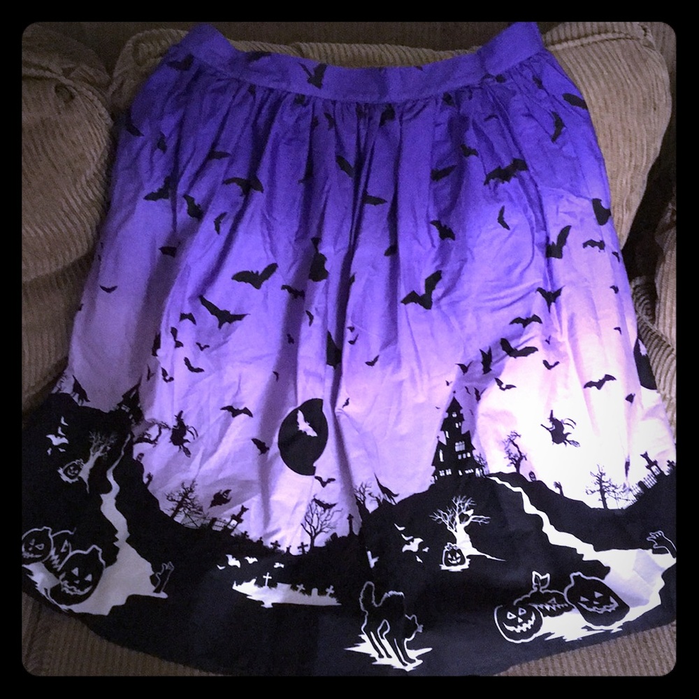 Hell Bunny "Haunted" full skirt sz 3x